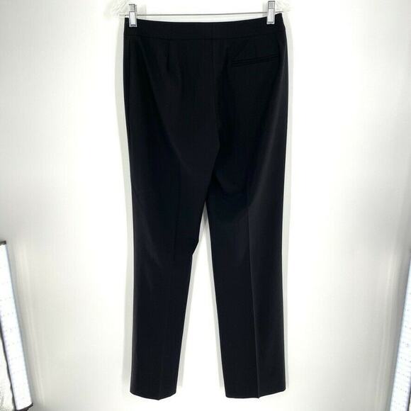 Lafayette 148 Menswear Womens Trousers Dress Pants Wool Blend Pleated Black 2 - Picture 3 of 7